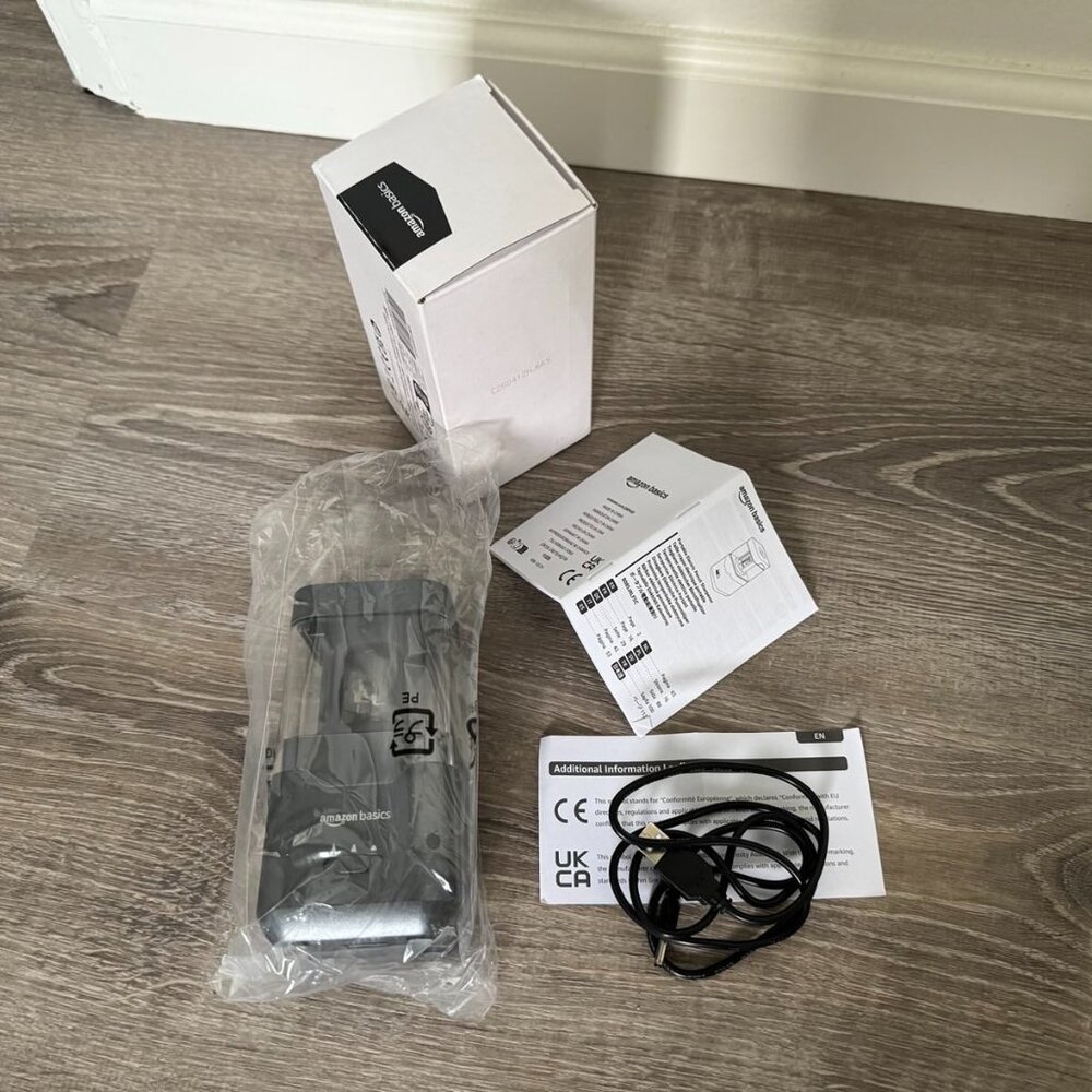 Amazon Basics Portable Electric Pencil Sharpener | Battery or Electric Opertated